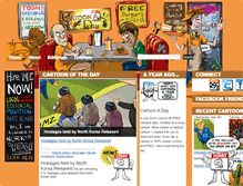 Tablet Screenshot of cartoonaday.com